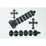 A Berlin cast iron Gothic revival cross pendant A Berlin cast iron Gothic revival cross pendant.