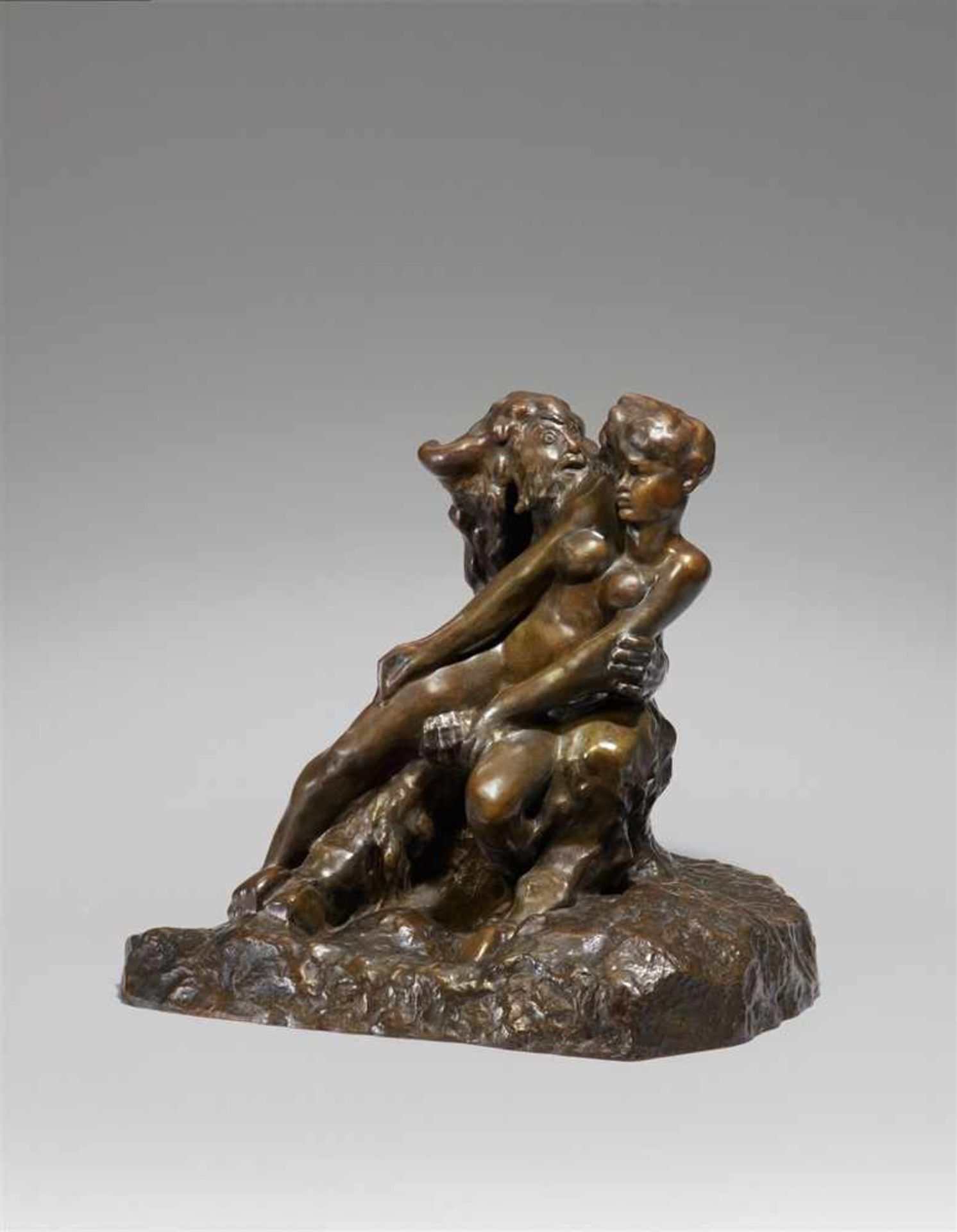 Auguste RodinLe Minotaure, version à base carée (Faune et Nymphe)Bronze nach der Marmorfassung von
