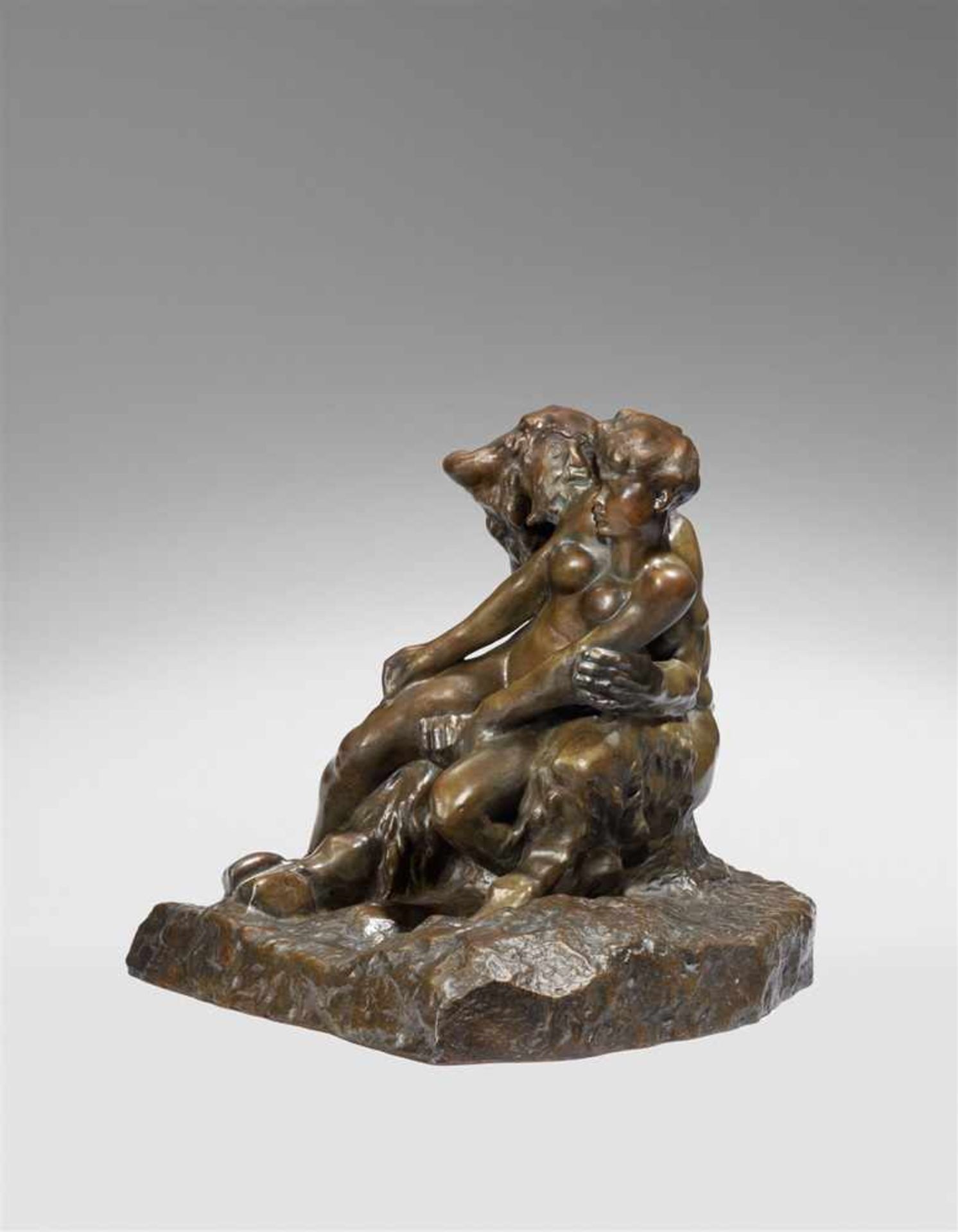 Auguste RodinLe Minotaure, version à base carée (Faune et Nymphe)Bronze nach der Marmorfassung von - Image 2 of 4