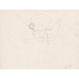 Joseph BeuysOhne Titel Bleistift auf Karton. 15,7 x 21 cm. Unter Glas gerahmt. Signiert 'Beuys'. -