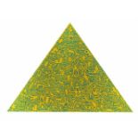 Keith HaringAus: Pyramid Aluminium, eloxiert. 103,3 x 144,5 x 3 cm. Rückseitig eingraviert
