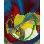 Damien HirstIn a spin, The Action of the World on Things Spin painting: Household paint und