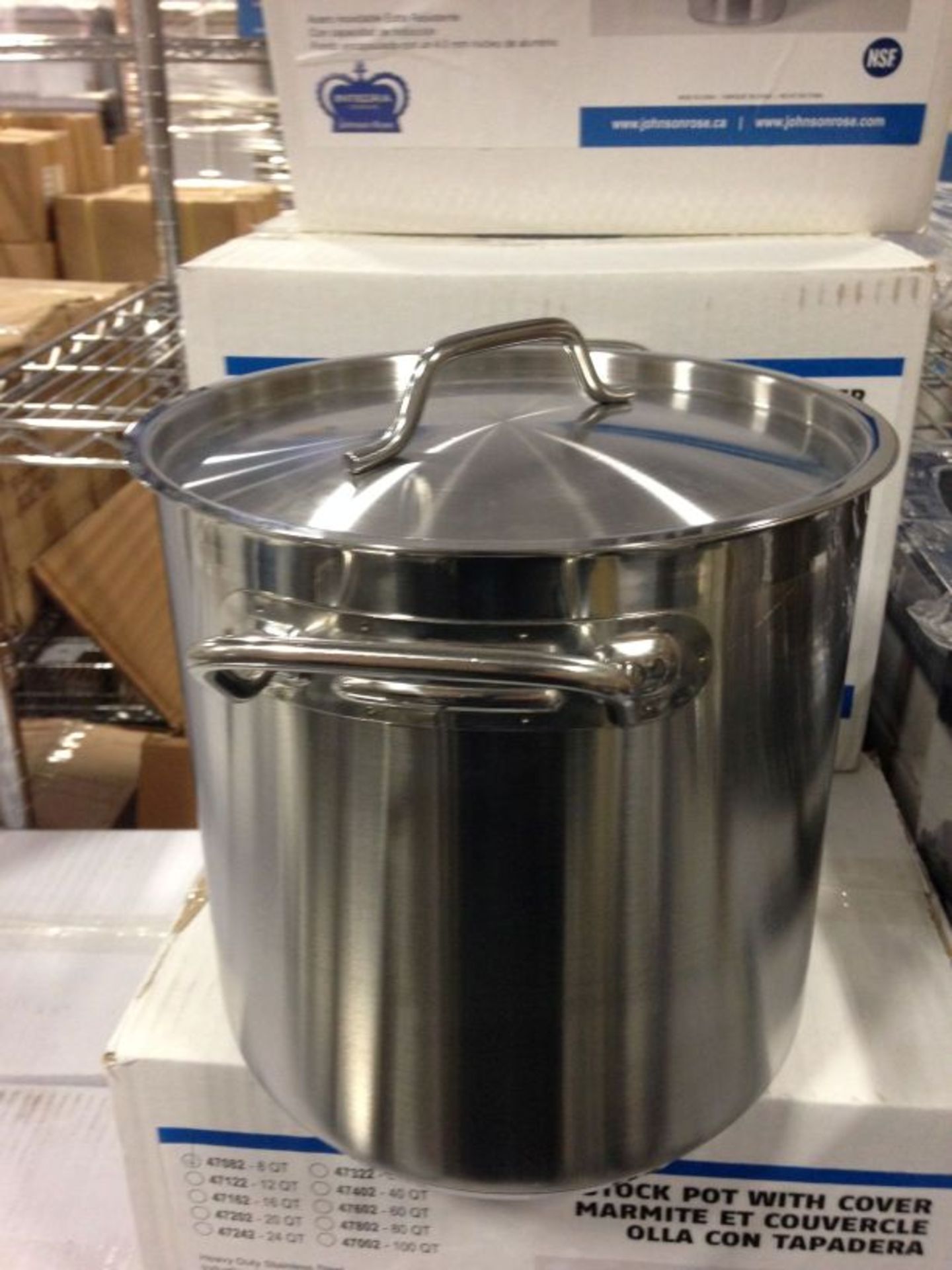 Heavy Duty 8qt Induction Stainless Steel Stock Pot with Lid - Image 3 of 6