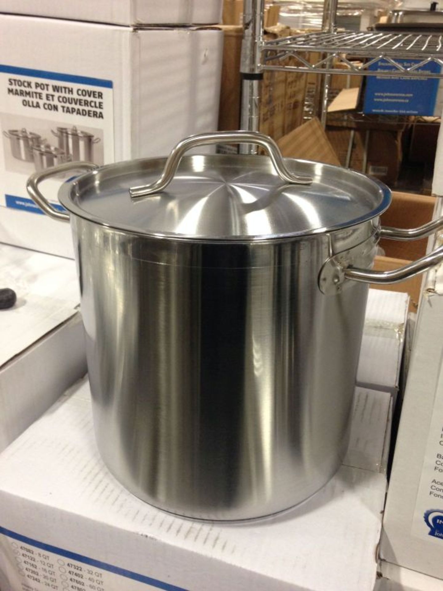 Heavy Duty 8qt Induction Stainless Steel Stock Pot with Lid