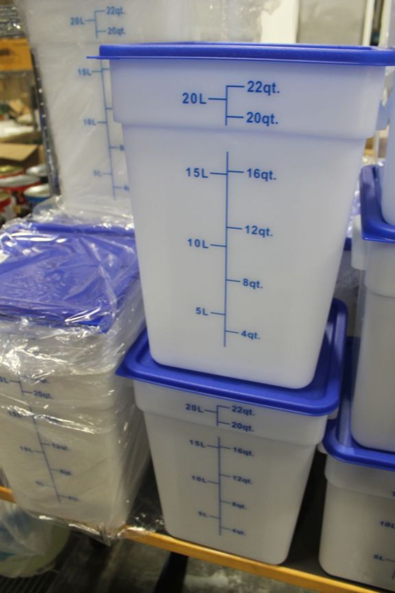 22qt Ingredient Bins with Lids - Lot of 2