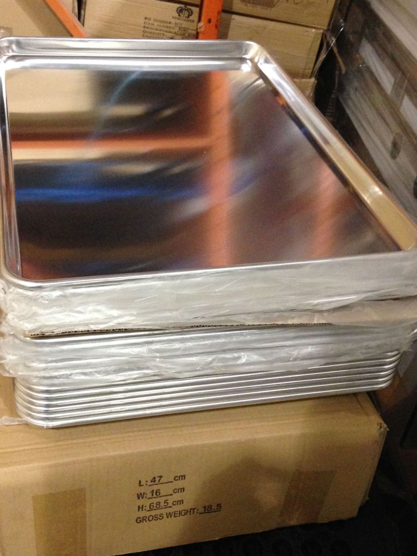 18" x 26" Aluminum Bun Pans - Lot of 3