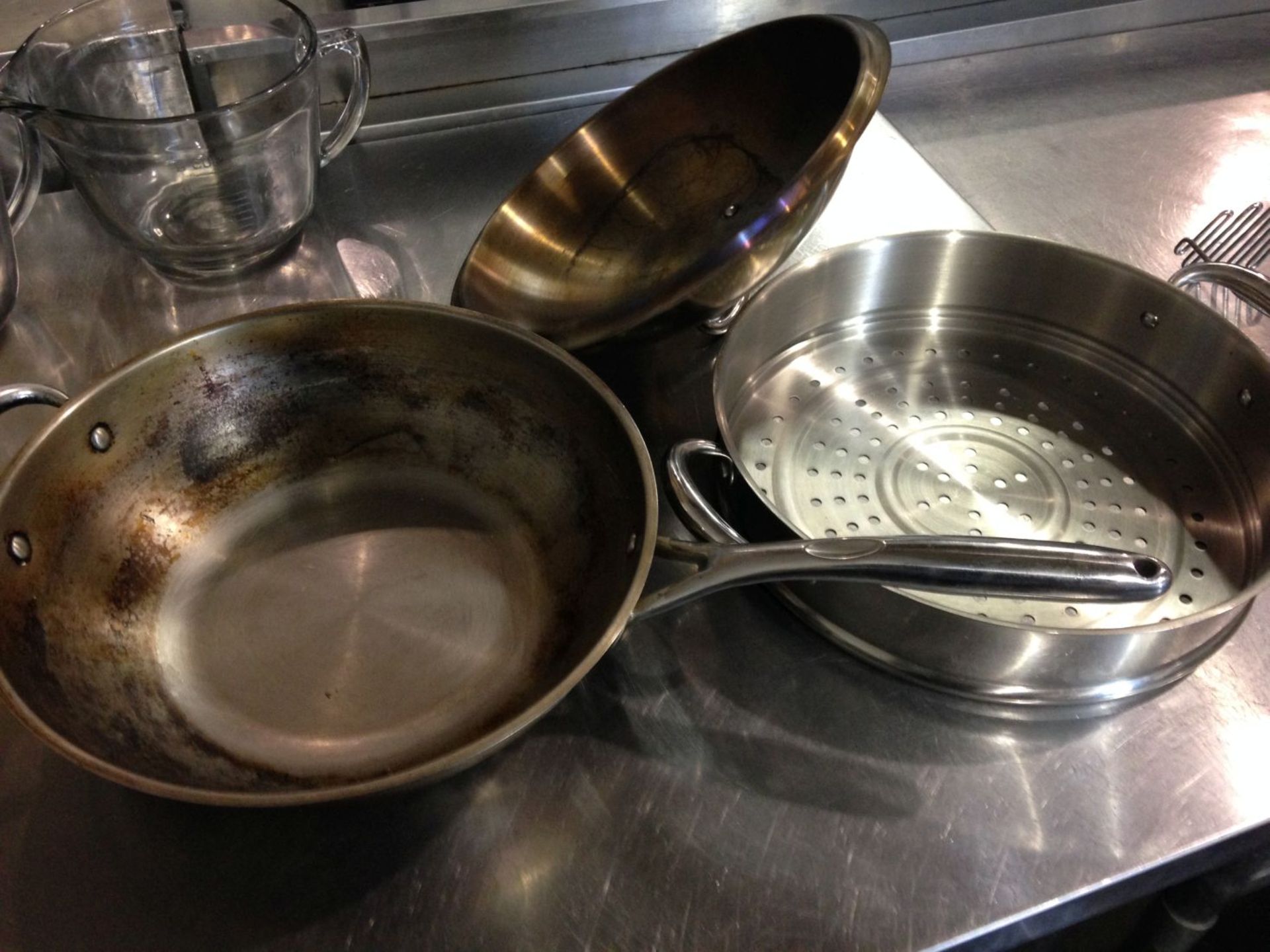 Stainless Pan with Steamer Insert - Image 2 of 2