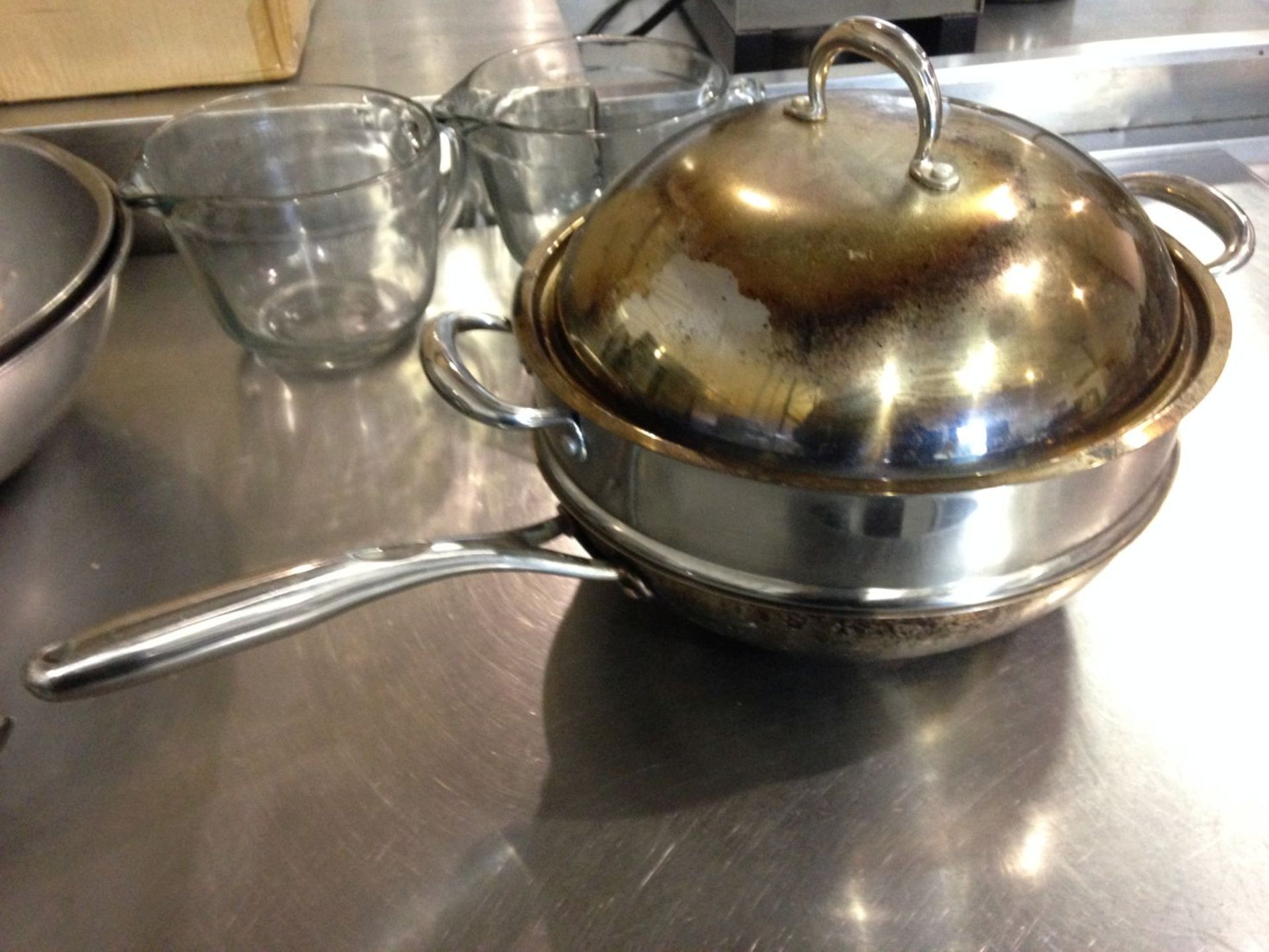 Stainless Pan with Steamer Insert