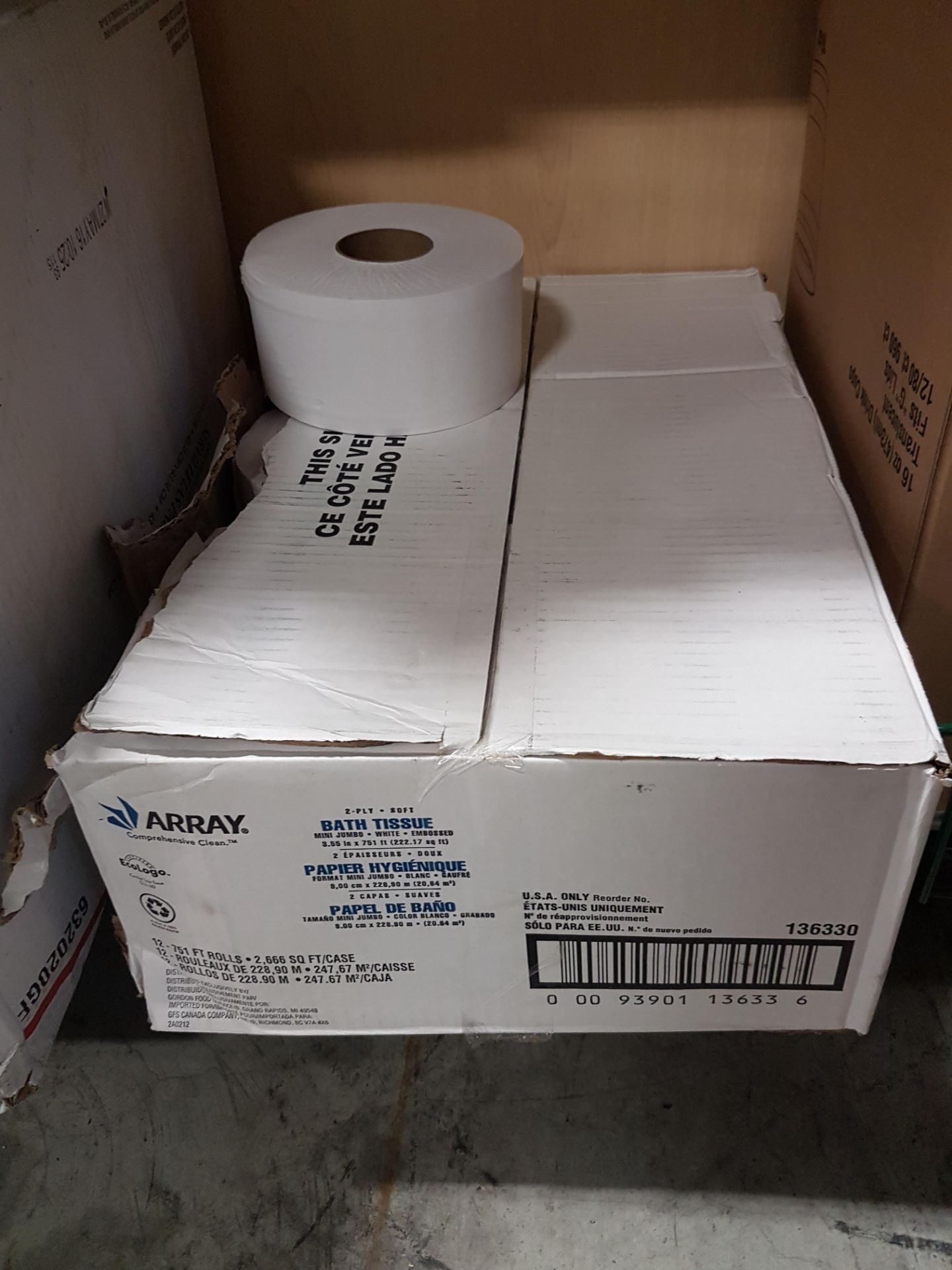 2 Ply Jumbo Roll Bathroom Tissue - 1 Case