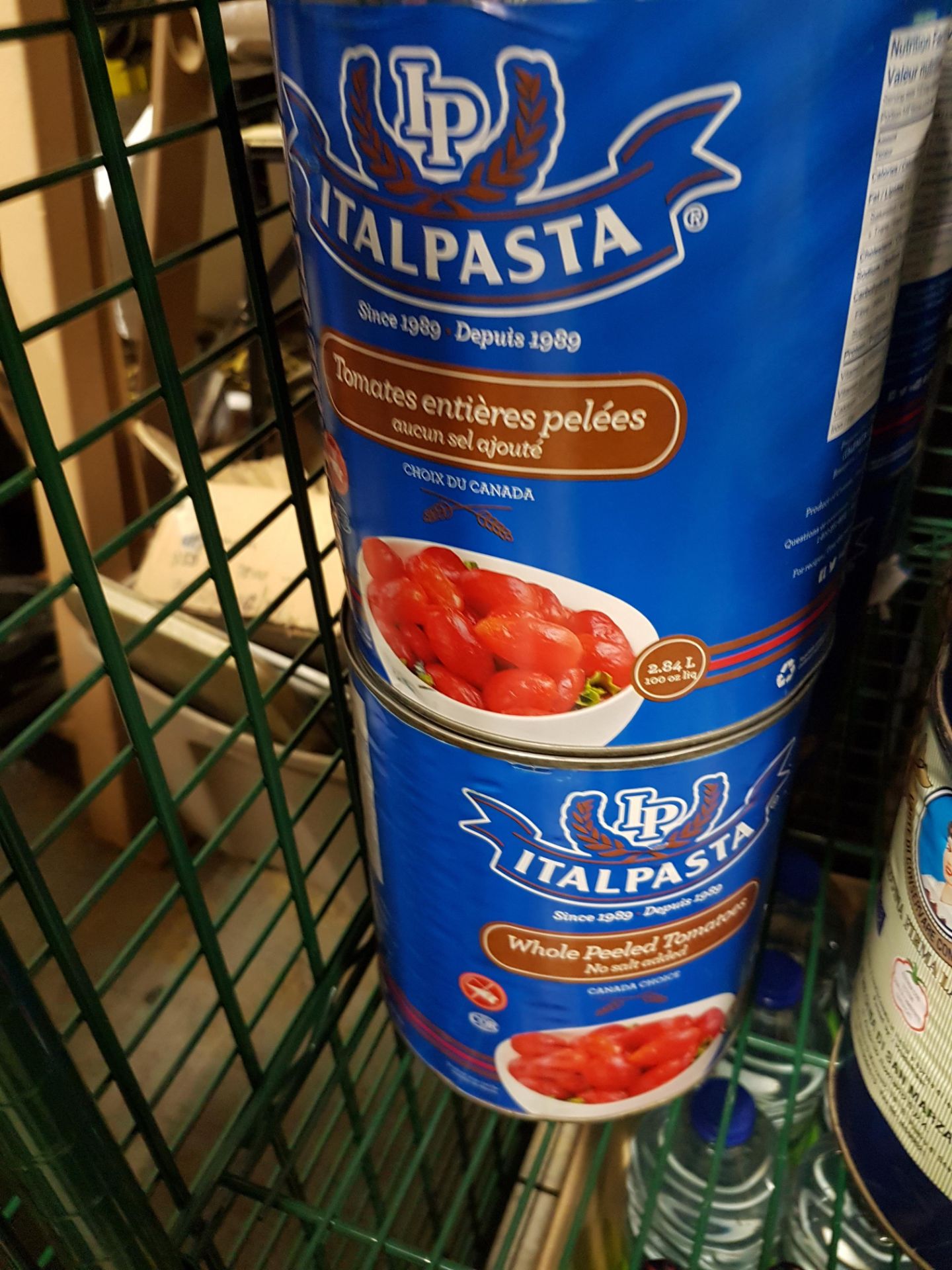 Italpasta Whole Peeled tomatoes - 6 x 2.84LT