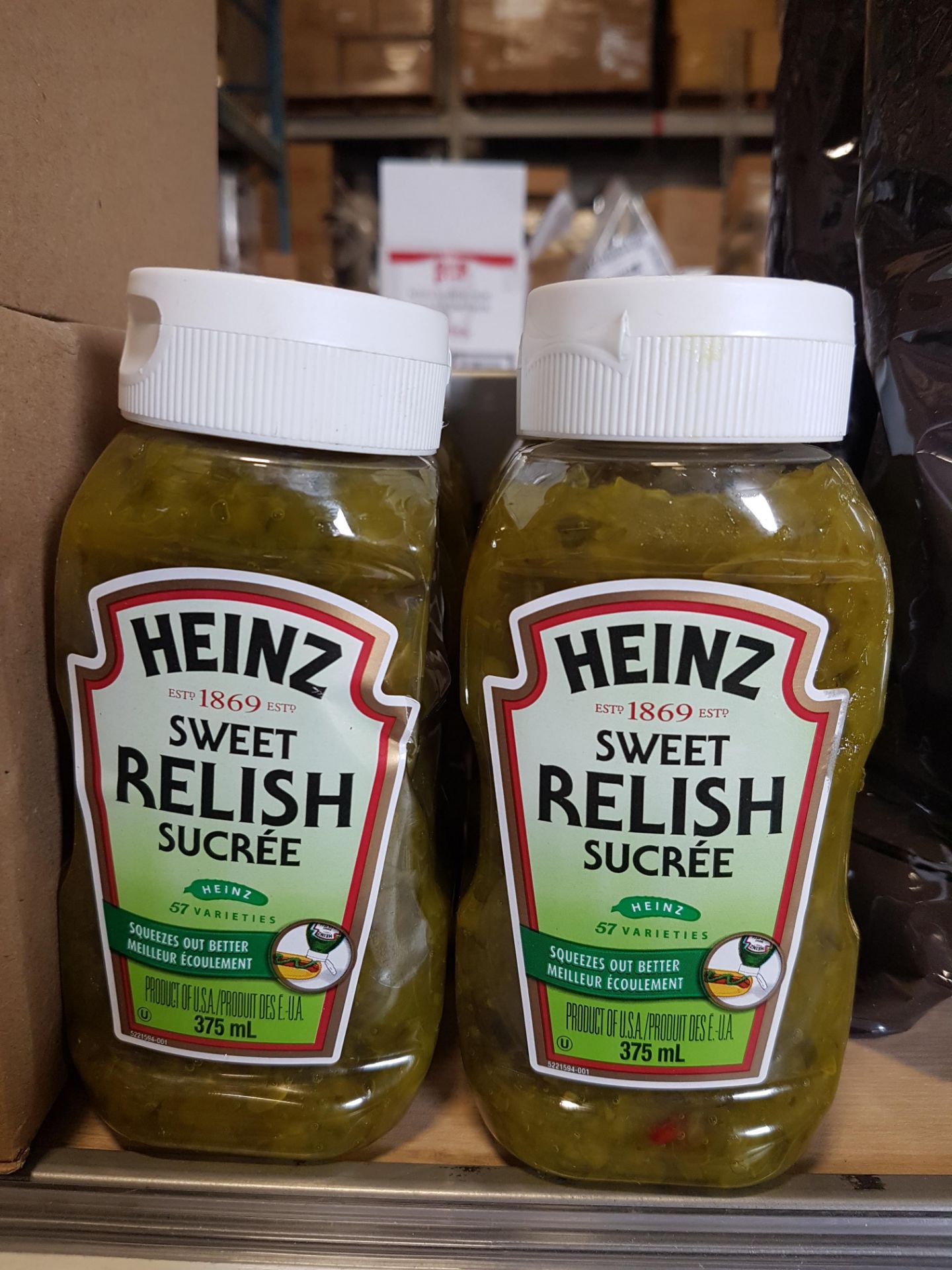 Heinz Sweet Relish - 8 x 375ML Squeeze Bottles