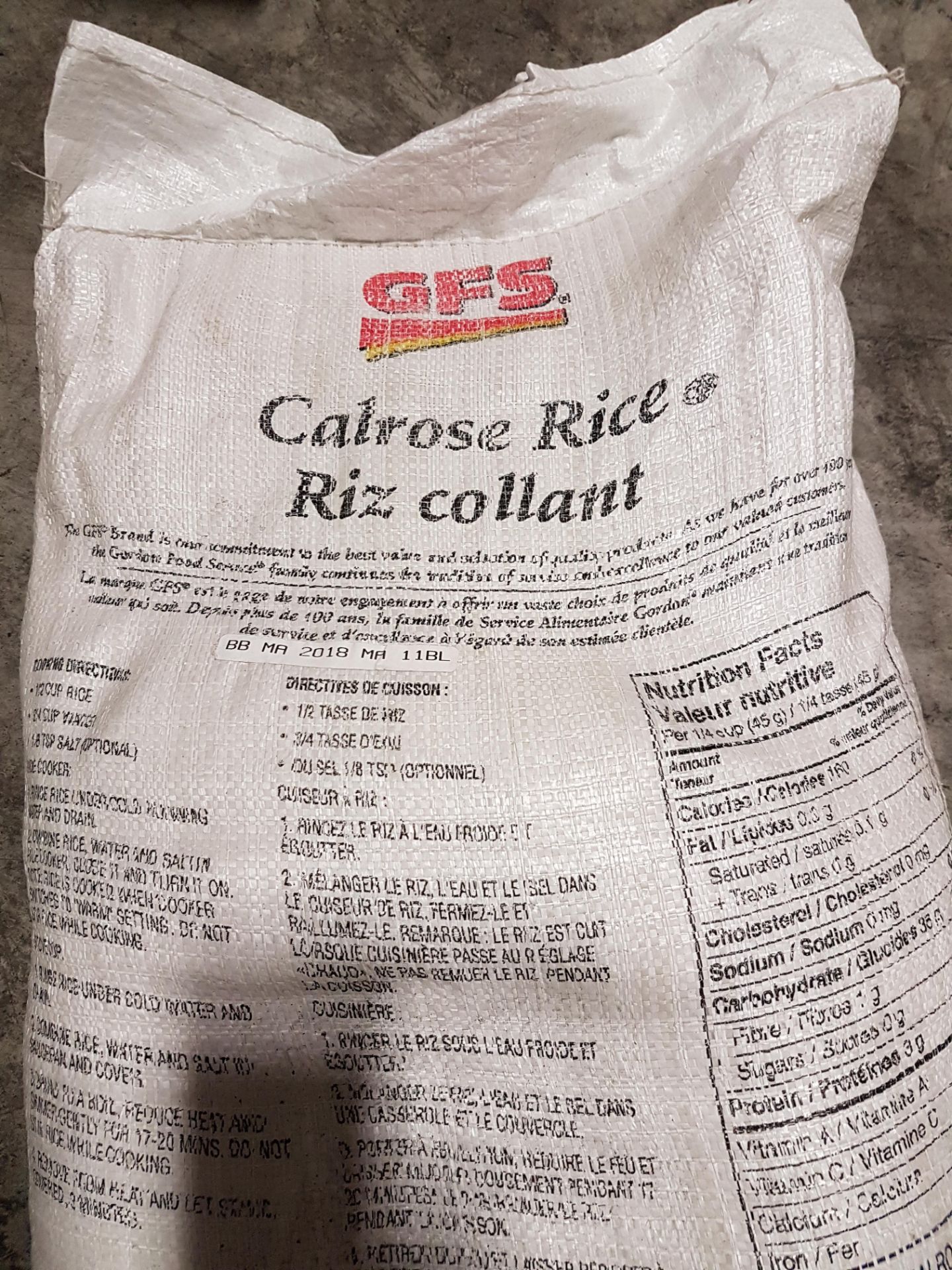 Calrose Rice - 20KG Bag