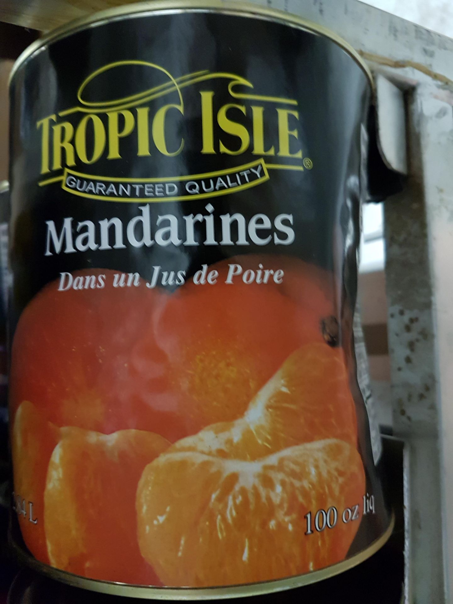 Tropical Isle Mandarin Oranges - 6 x 2.84LT Cans - Dented