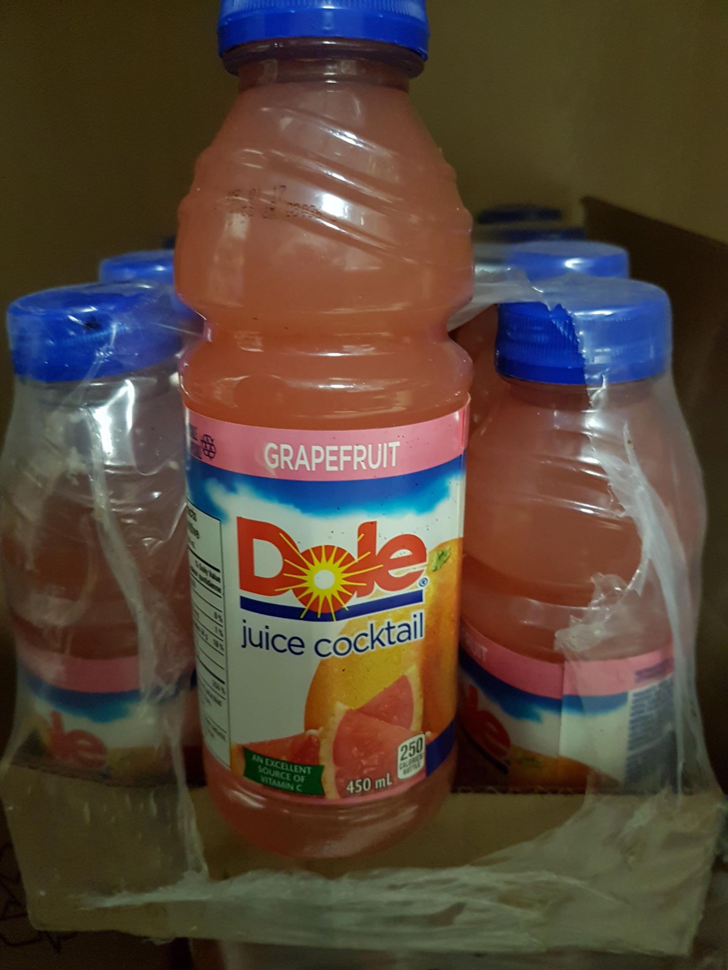 Dole Grapefruit Juice Cocktail - 12 x 450ML Bottles