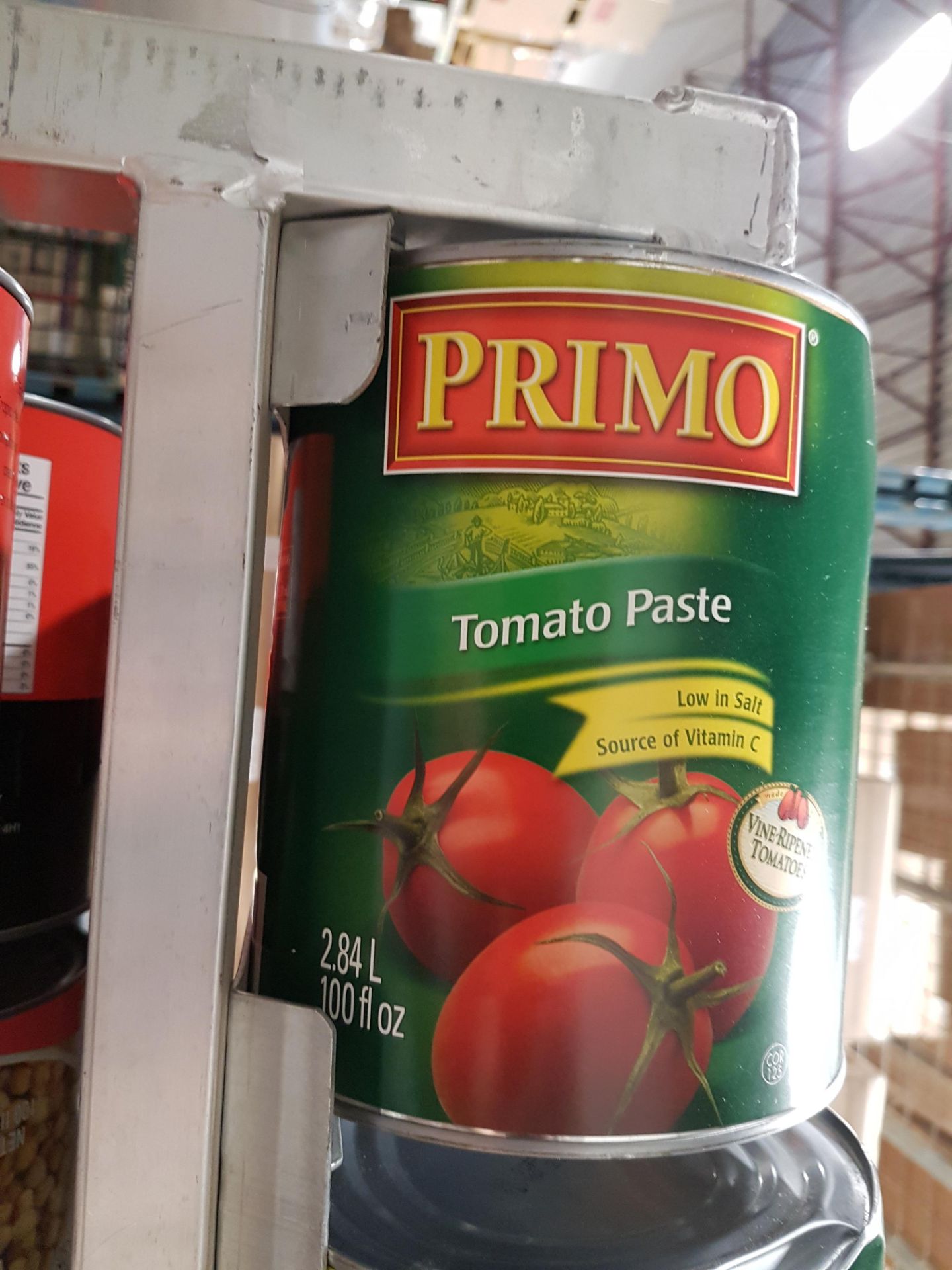Primo Tomato Paste - 4 x 2.84LT Cans - Dented