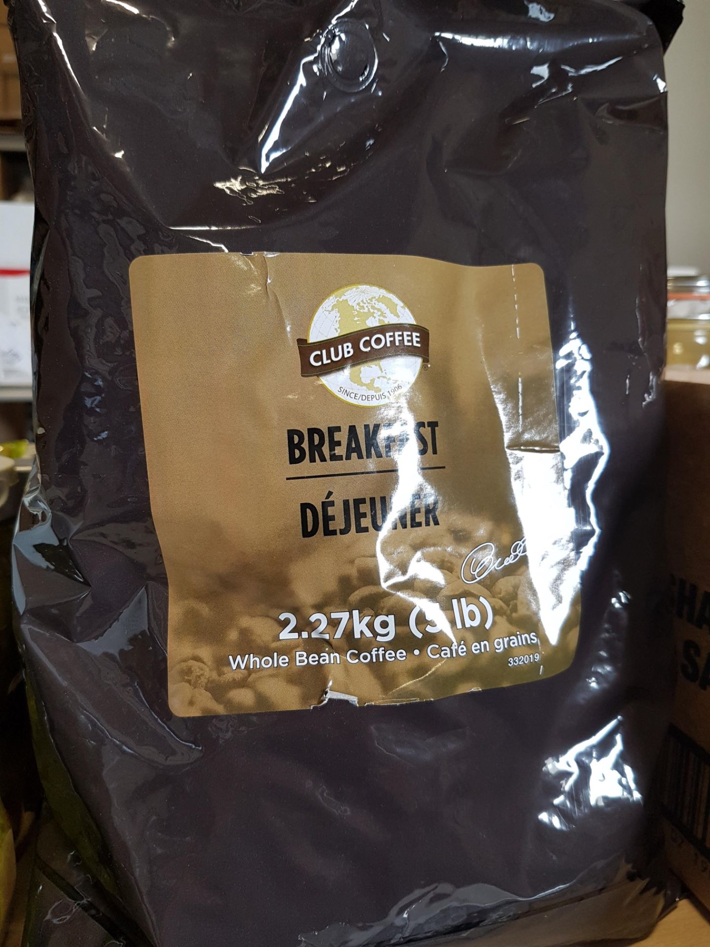 Club Coffee Whole Bean "Breakfast" - 11 x 2.27KG Bags