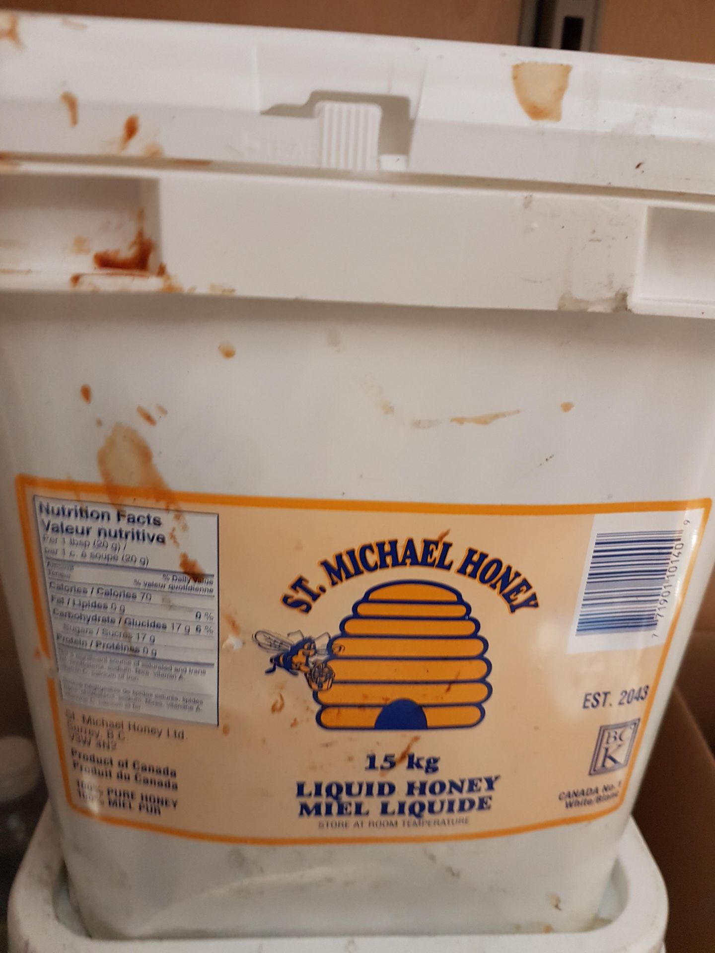 Liquid Honey - 15KG Pail