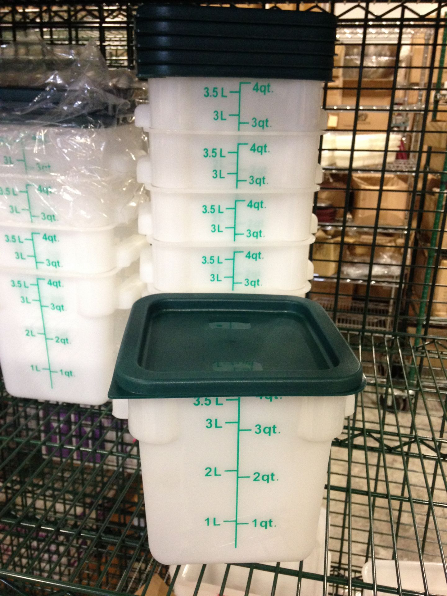 4qt Ingredient Bins with Lids - Lot of 6 - Image 3 of 3