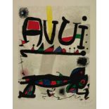 Joan Miró (Barcelona, 1893 - Palma de Mallorca 1983) Lithograph. Signed in pencil and numbered 39/