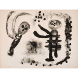 Joan Miró (Barcelona, 1893 - Palma de Mallorca 1983) "Petite fille au bois " Lithograph, 1958.