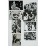 Lot of 7 original black and white photographs of Jean Cocteau.   1 With Elizabeth Queen Mother of