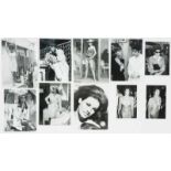 Lot of 10 original black and white photographs of Rachel Welch.   3 from London Features