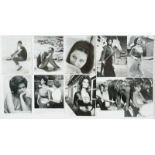 Lot of 10 original black and white photographs of Claudia Cardinale.   1 Atlantic Press Paris; 1