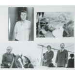 Lot of 4 original black and white photographs of Steve Mcqueen.   Taken at the film shoot of Tom