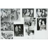 Lot of 10 original black and white photographs of Richard Burton and Elizabeth Taylor.   3 by Ludo