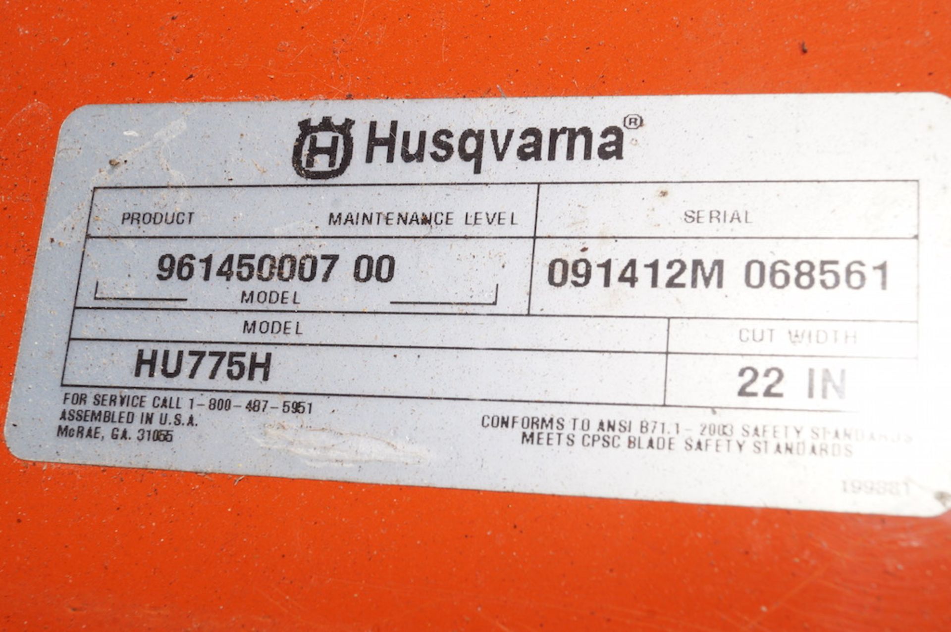 Husqvarna 22in HU775H Push Mower - Image 5 of 5