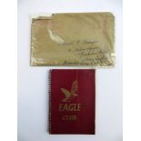 Eagle Comic 50s Rare unused Club Notebk & envelope