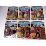 6 x Star Trek TNG Collectors Playmate Figures