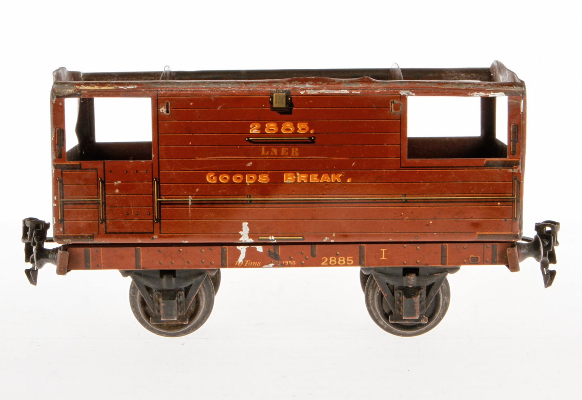 Märklin englischer Bremserwagen 2885 LNER, S 1, CL, Dach fehlt, L 21,5, zum Herrichten