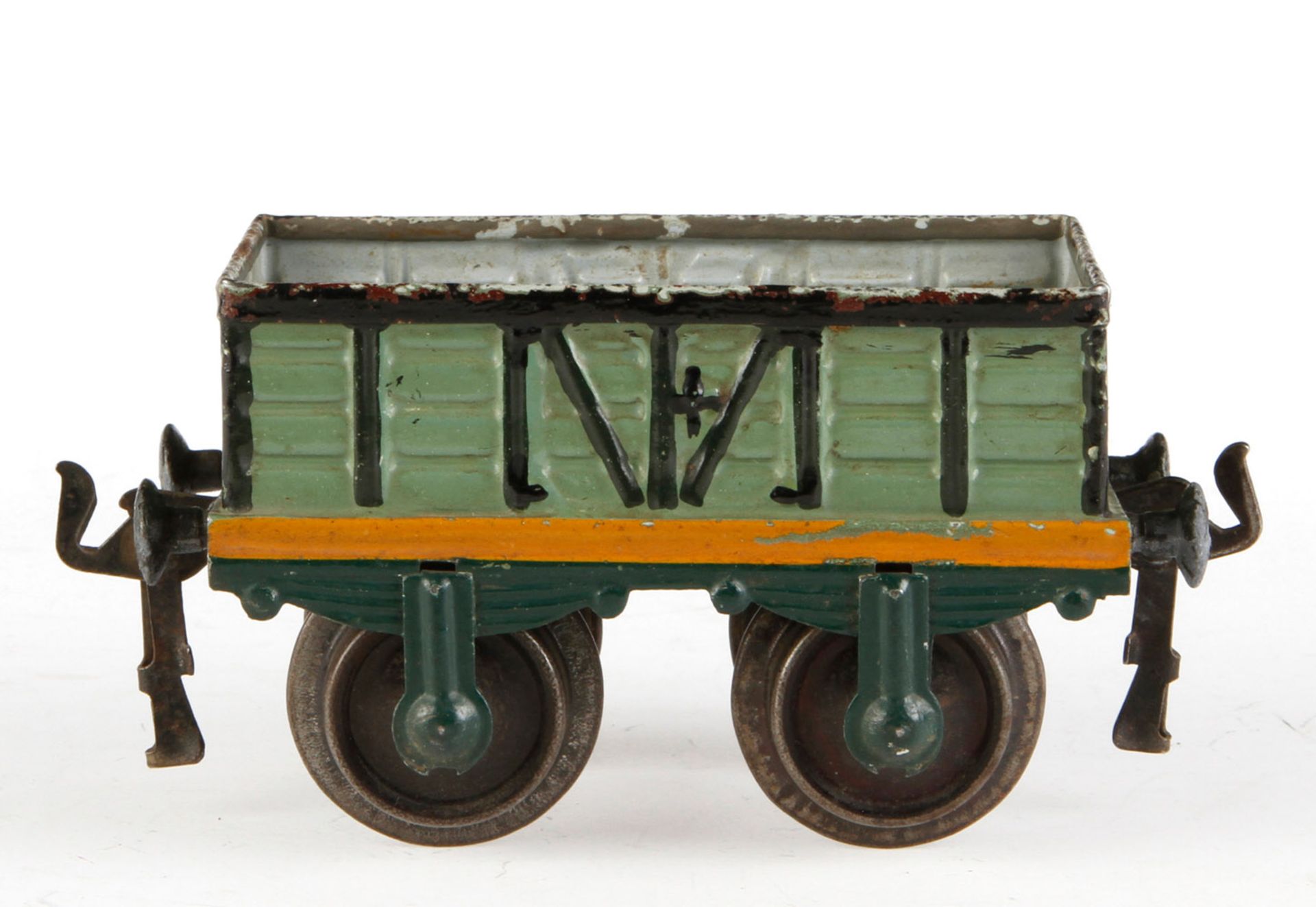 Märklin offener Güterwagen 1816, S 1, uralt, HL, schwarze Linien tw nachgezogen, LS und gealterter