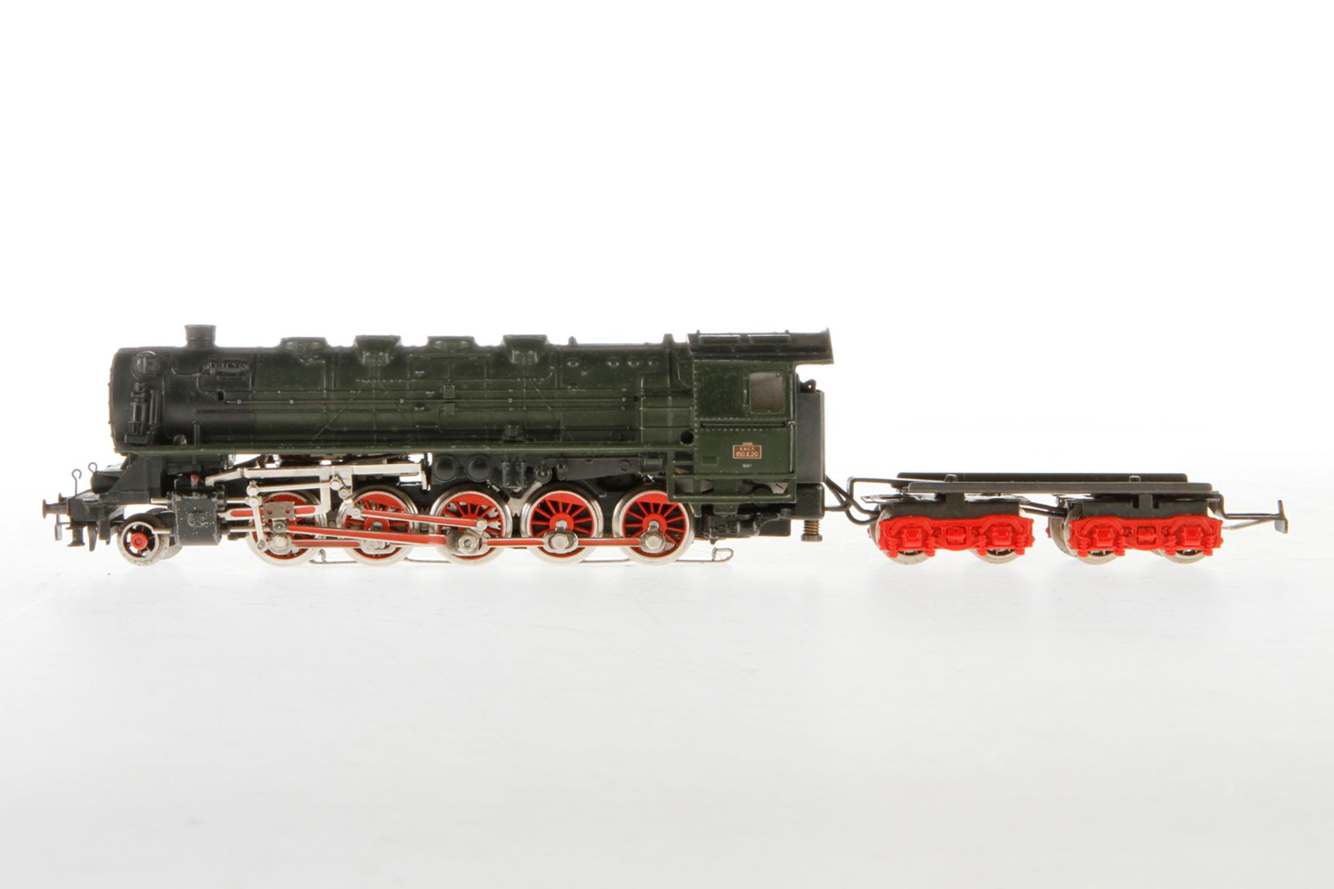 Märklin SNCF 1-E Dampflok 150 X 29 mit NV-Tender, Nr. 3046, S H0, Guss, grün/schwarz, tw