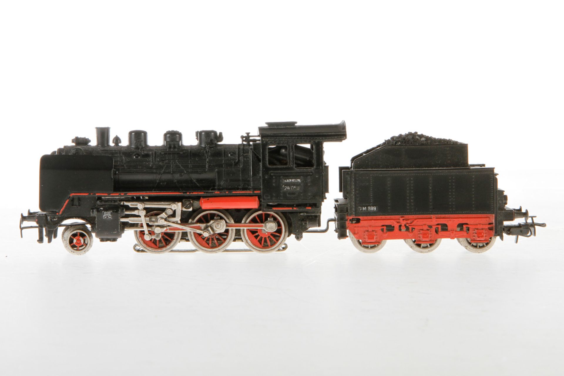 Märklin 1-C Dampflok 24 058 mit Tender, Nr. 3003, S H0, Kunststoff, schwarz, tw Alterungs- und