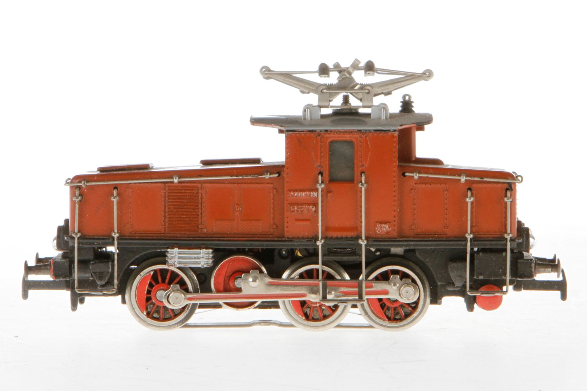 Märklin E-Lok CEB 800, S H0, Kunststoff, braun, 1 STA, Dach leichte Lackschäden, Spielspuren,