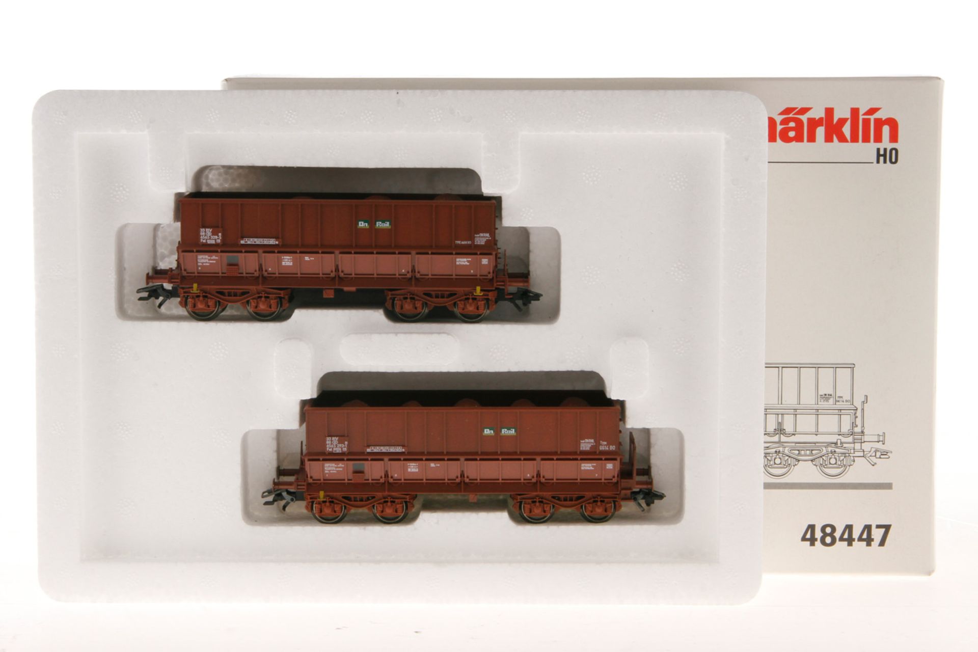 Märklin Wagen-Set "On Rail", Nr. 48447, S H0, 2-tlg., OK, Z 1-2