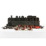 Märklin C-Tenderlok TM 800, S H0, 1. Version, Guss, schwarz, 2 Stirnlampen, leichte Lackschäden,