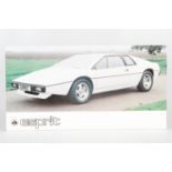 Lotus Esprit Faltprospekt, @ engl., minimale Gebrauchsspuren