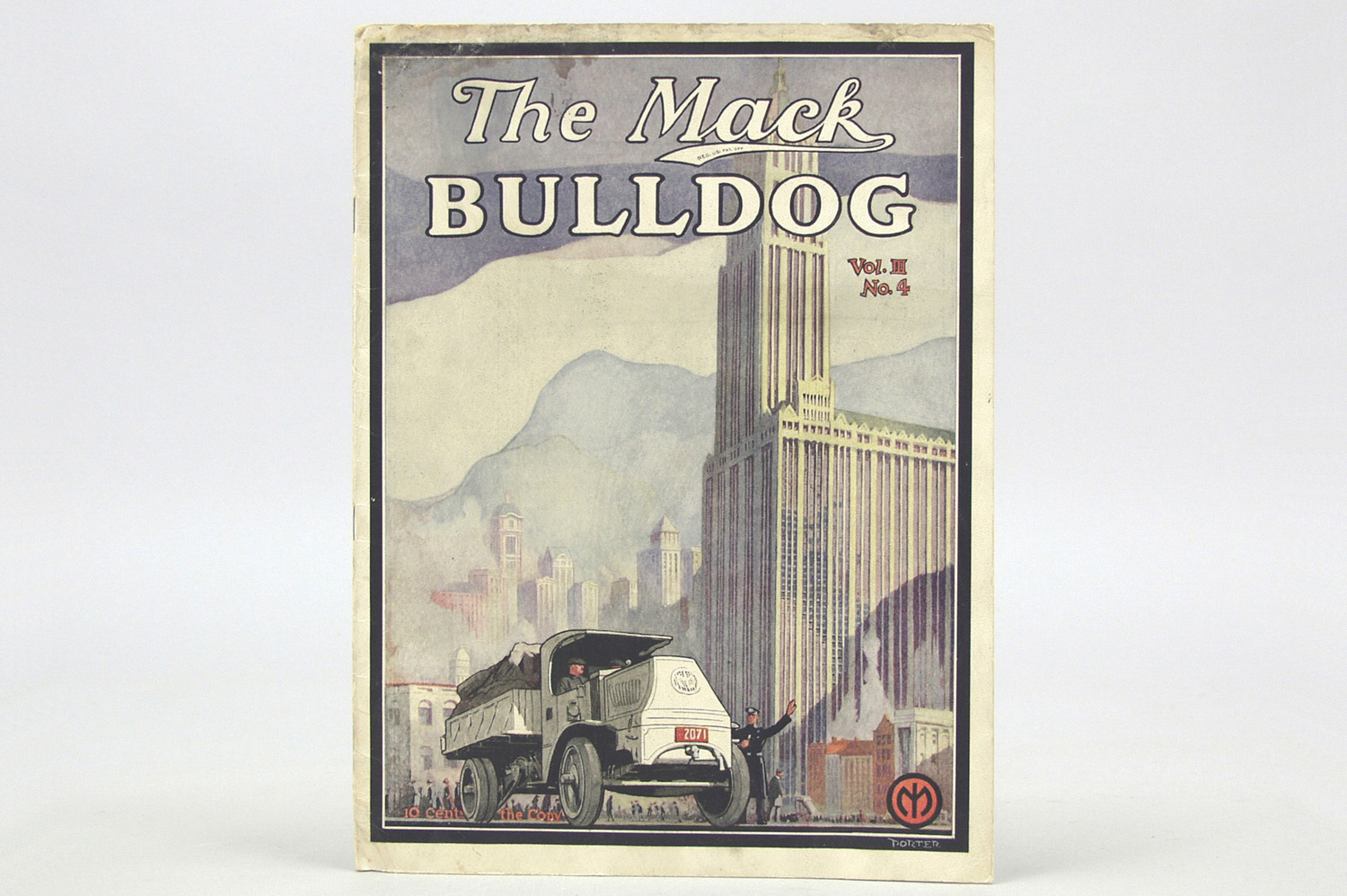 Katalog "The Mack Bulldog Vol. III, No. 4", 1923, engl., 16 S., leichte altersbed. Flecken und