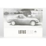 Lotus Elan Faltprospekt 1965 @ s/w, engl., minimale Gebrauchsspuren