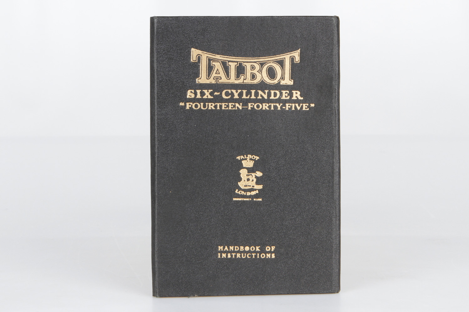 Handbook Talbot Six-Cylinder "Fourteen-Forty-Five" @ englisch, s/w bebildert, minimale Alterungs-