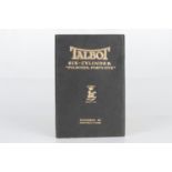 Handbook Talbot Six-Cylinder "Fourteen-Forty-Five" @ englisch, s/w bebildert, minimale Alterungs-