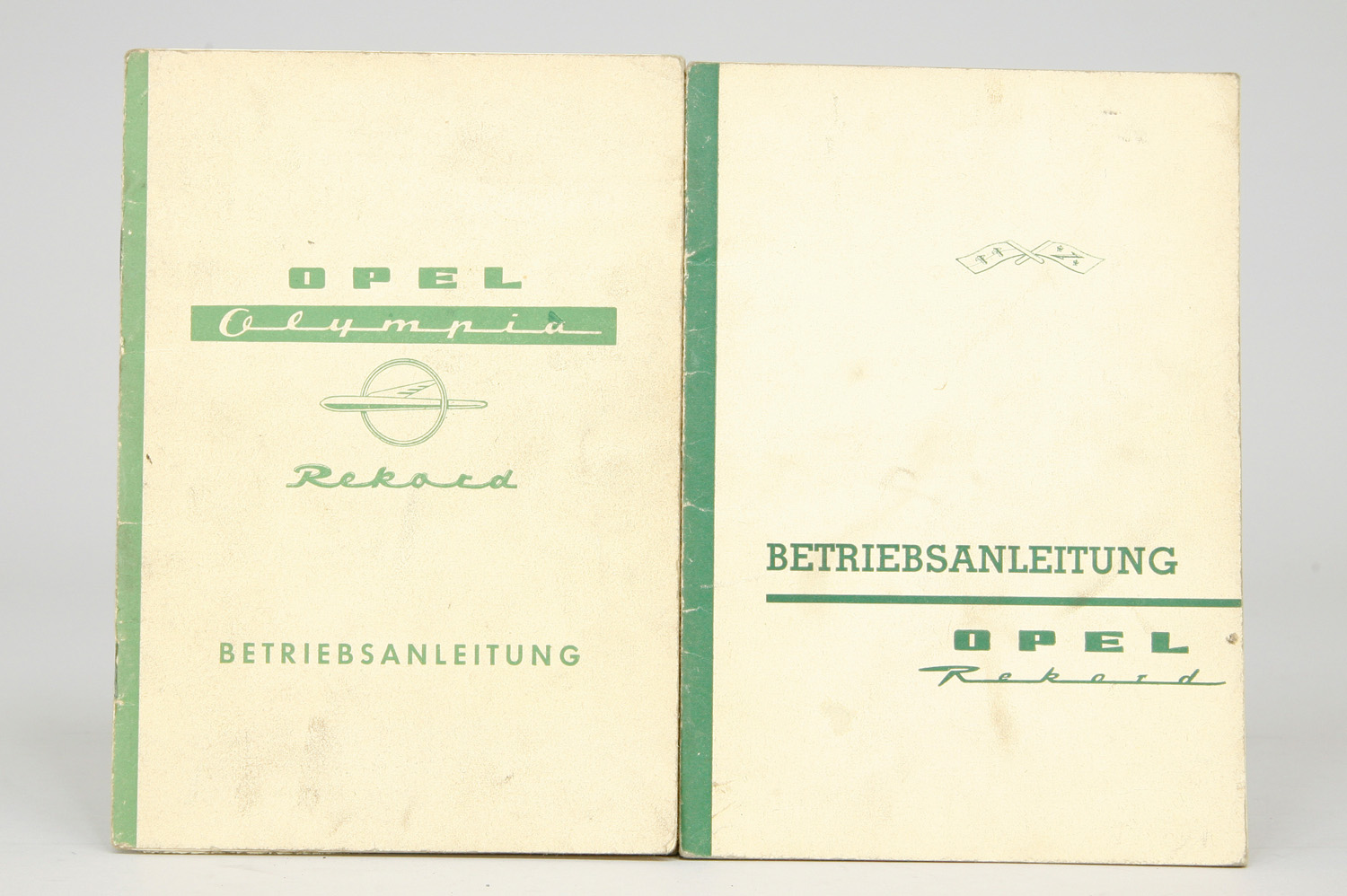 2 Betriebsanleitungen "Opel Rekord" @ 6619307KTA-30-3-58 Z2, 1958 und 1960, deutsch,