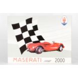 Falltprospekt, Maserati Sport 2000, 1954 @ Deckel beschädigt, selten