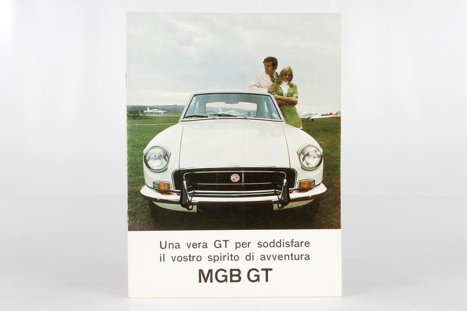 MGB GT Prospekt, @ 60er Jahre, farbig bebildert, ital., minimale Gebrauchsspuren
