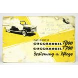 Bedienungs- und Pflegeanleitung Goggomobil T600 / T 700, Ausgabe Dezember 1958, 48 S., gestempelt "