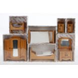 7 Bodo Hennig Schlafzimmermöbel im OK, Jugenstilornament, Höhe 8-18,5 cm, Z 1-2