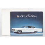 2 Autoprospekte Cadillac, 1966 und 1973, @ englisch